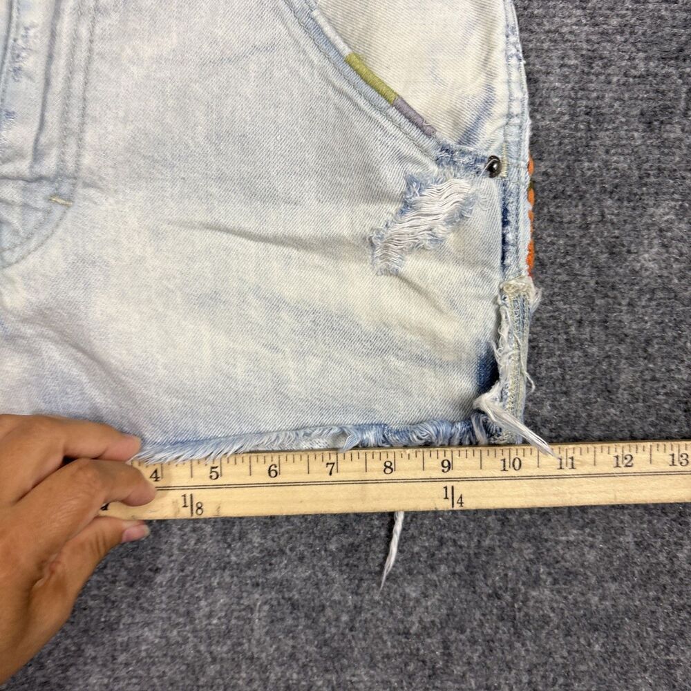 Free People Elsa Cut Off Denim Shorts Womens Size 25 - Picture 7 of 8